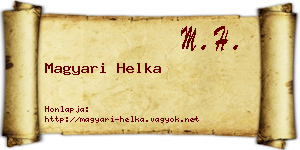 Magyari Helka névjegykártya